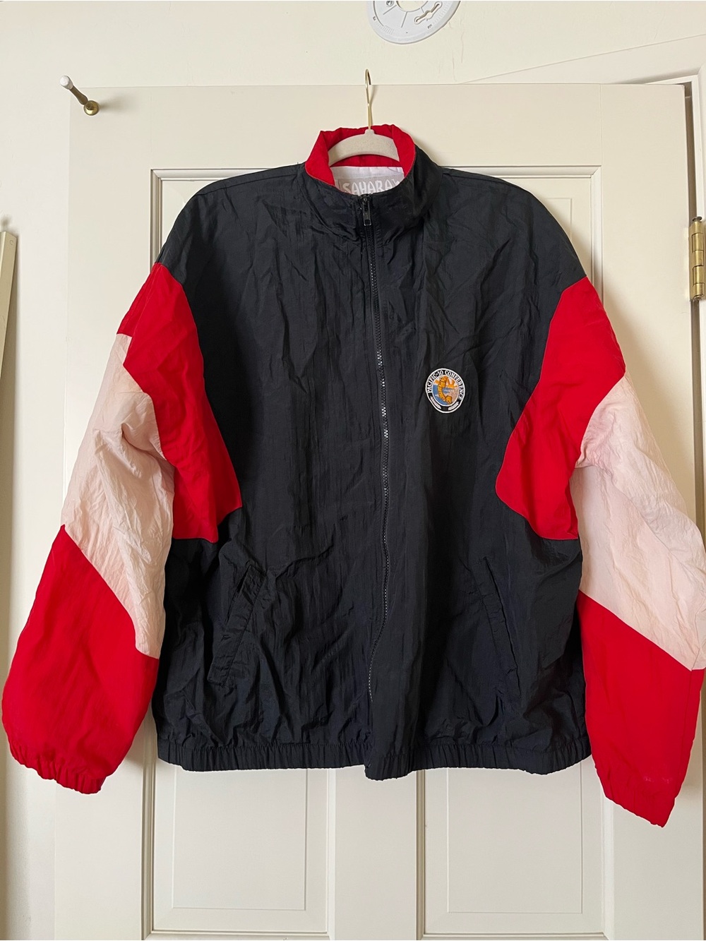 VTG Sahara Windbreaker Pac 10 Red White Black 80s 90s Men’s Medium Basketball
